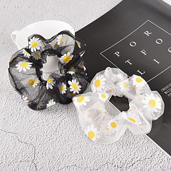 Bulk Jewelry Wholesale mesh Daisy large intestine Hair Scrunchies JDC-HS-K058 Wholesale factory from China YIWU China