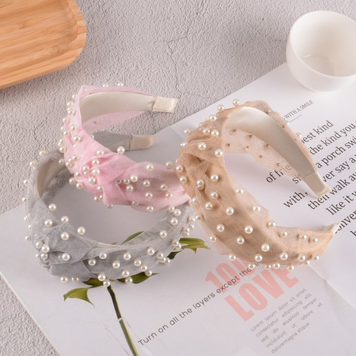 Bulk Jewelry Wholesale mesh pearl hair hoops JDC-HD-K016 Wholesale factory from China YIWU China