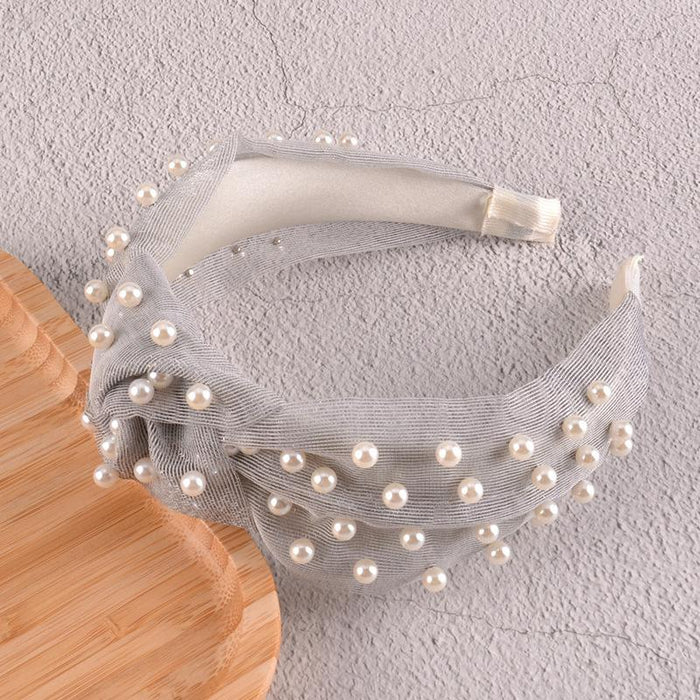 Bulk Jewelry Wholesale mesh pearl hair hoops JDC-HD-K016 Wholesale factory from China YIWU China