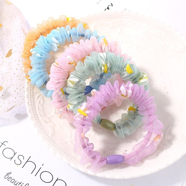 Bulk Jewelry Wholesale mesh small daisy Hair Scrunchies JDC-HS-K042 Wholesale factory from China YIWU China