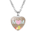 Wholesale Metal Glass MOM Heart Shape Mother's Day Pendant Necklace JDC-NE-NingX001 Necklaces 柠祥 Wholesale Jewelry JoyasDeChina Joyas De China