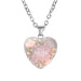 Wholesale Metal Glass MOM Heart Shape Mother's Day Pendant Necklace JDC-NE-NingX001 Necklaces 柠祥 Wholesale Jewelry JoyasDeChina Joyas De China