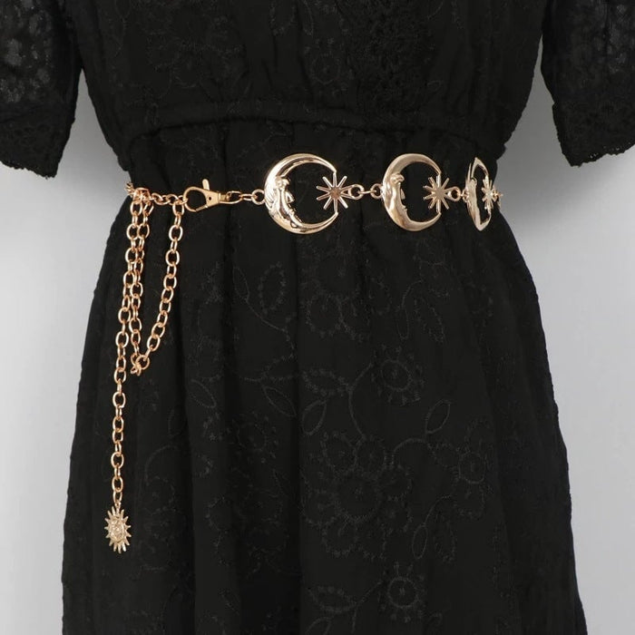 Wholesale Metal Gold Thick Chain Body Chain Vintage Waist Chain JDC-BJ-TZ001 Body Jewelry 天缀 Wholesale Jewelry JoyasDeChina Joyas De China