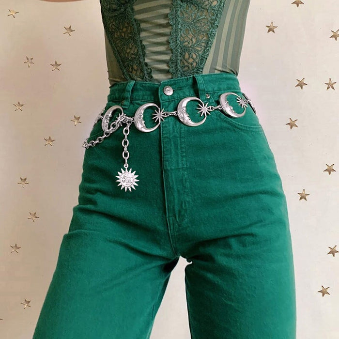 Wholesale Metal Gold Thick Chain Body Chain Vintage Waist Chain JDC-BJ-TZ001 Body Jewelry 天缀 Wholesale Jewelry JoyasDeChina Joyas De China