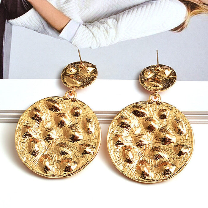 Wholesale Metal Round Rhinestone Alloy Earrings JDC-ES-SK086 Earrings 深刻 Wholesale Jewelry JoyasDeChina Joyas De China