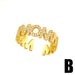 Wholesale micro-set copper zircon Mother's Day Open Ring JDC-RS-AOS002 Rings 翱昇 B Opening adjustable Wholesale Jewelry JoyasDeChina Joyas De China