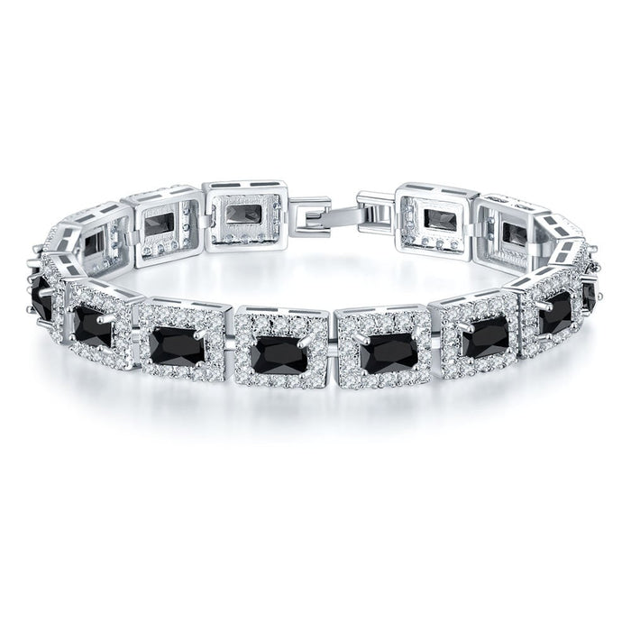 Wholesale micro-zircon bracelet MOQ≥2 JDC-BT-Kas008 Bracelet 卡诗 Black diamond 18cm MOQ2 Wholesale Jewelry JoyasDeChina Joyas De China