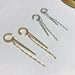 Wholesale micro-zircon C type tassel ear clip JDC-ES-ChiH003 Earrings 池豪 Wholesale Jewelry JoyasDeChina Joyas De China