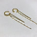 Wholesale micro-zircon C type tassel ear clip JDC-ES-ChiH003 Earrings 池豪 Golden Wholesale Jewelry JoyasDeChina Joyas De China