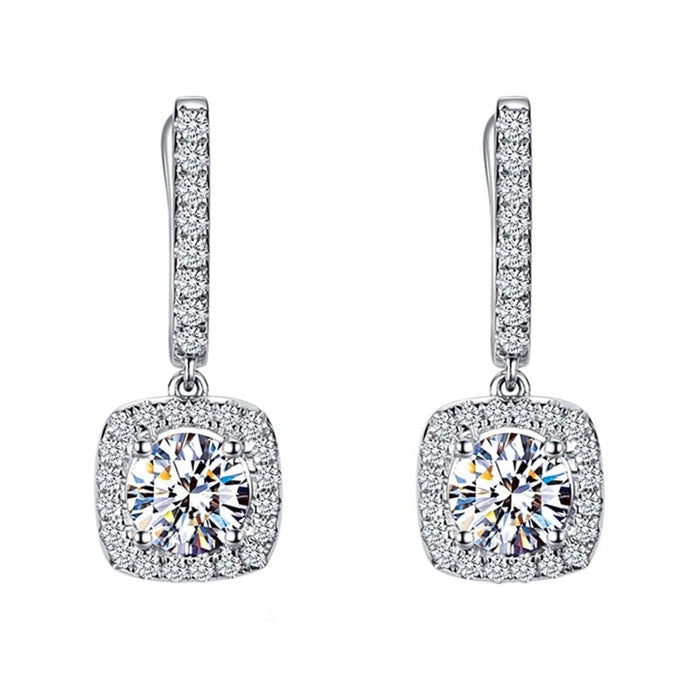 Wholesale micro-zircon earrings JDC-ES-Caos006 Earrings 曹适 1 Wholesale Jewelry JoyasDeChina Joyas De China