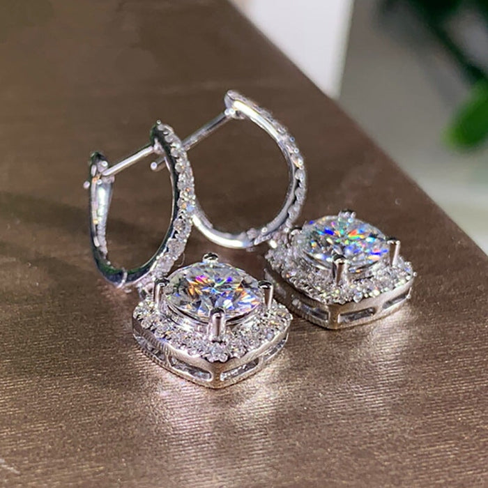 Wholesale micro-zircon earrings JDC-ES-Caos006 Earrings 曹适 Wholesale Jewelry JoyasDeChina Joyas De China
