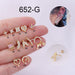 Wholesale micro-zircon stainless steel thin rod piercing stud earrings MOQ≥2 JDC-ES-Henst006 Piercings 亨森 Wholesale Jewelry JoyasDeChina Joyas De China