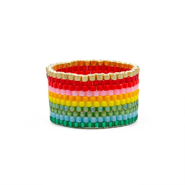 Bulk Jewelry Wholesale Miyuki rice beads hand woven ring jdc-gbh115 Wholesale factory from China YIWU China