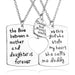 Wholesale mom and dad love splicing alloy necklace JDC-NE-LangT013 Necklaces 阆天 Wholesale Jewelry JoyasDeChina Joyas De China