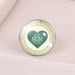 Wholesale MOM Heart Shape Mother's Day Gift Iron Glass Ring JDC-RS-NingX001 Rings 柠祥 Wholesale Jewelry JoyasDeChina Joyas De China