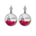 Wholesale MOM Heart Shaped Metal Glass Earrings JDC-ES-NingX001 Keychains 柠祥 Wholesale Jewelry JoyasDeChina Joyas De China