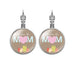 Wholesale MOM Heart Shaped Metal Glass Earrings JDC-ES-NingX001 Keychains 柠祥 64006302 Wholesale Jewelry JoyasDeChina Joyas De China