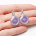 Wholesale MOM Heart Shaped Metal Glass Earrings JDC-ES-NingX001 Keychains 柠祥 Wholesale Jewelry JoyasDeChina Joyas De China