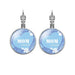 Wholesale MOM Heart Shaped Metal Glass Earrings JDC-ES-NingX001 Keychains 柠祥 Wholesale Jewelry JoyasDeChina Joyas De China