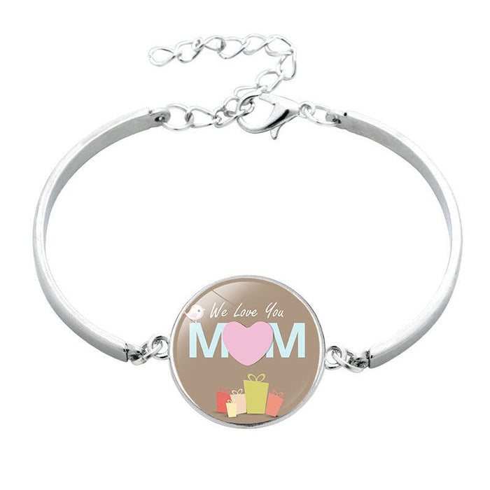 Wholesale MOM Mother's Day Alloy Glass Time Gem Bracelet JDC-BT-NingX005 Bracelet 柠祥 12017602 Wholesale Jewelry JoyasDeChina Joyas De China