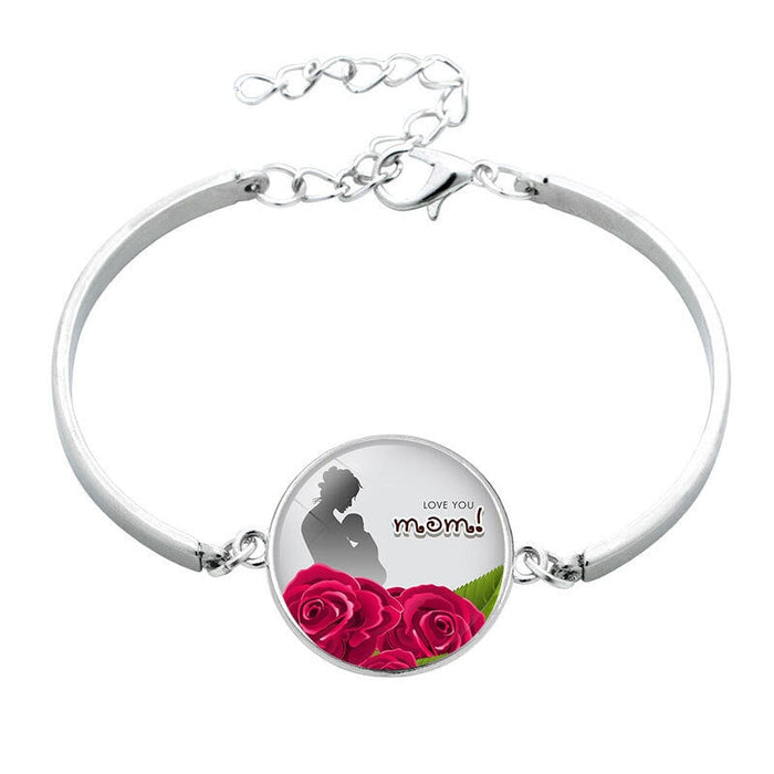 Wholesale MOM Mother's Day Alloy Glass Time Gem Bracelet JDC-BT-NingX005 Bracelet 柠祥 Wholesale Jewelry JoyasDeChina Joyas De China
