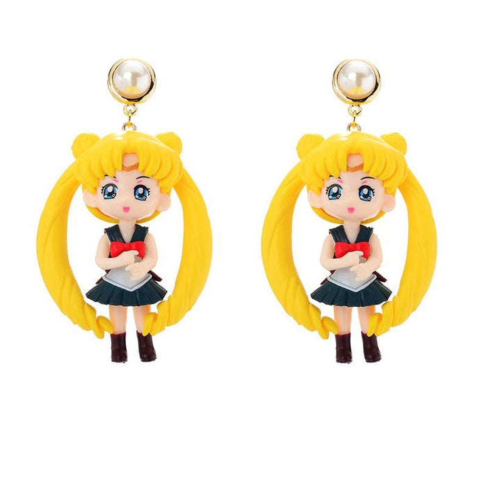 Wholesale month hare earrings exaggerated stud earrings JDC-ES-NT003 Earrings 妮头 Wholesale Jewelry JoyasDeChina Joyas De China