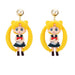 Wholesale month hare earrings exaggerated stud earrings JDC-ES-NT003 Earrings 妮头 Wholesale Jewelry JoyasDeChina Joyas De China