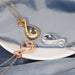 Wholesale moon drop oil Necklace Mother's Day gift JDC-NE-Mail016 Necklaces 麦伦 Wholesale Jewelry JoyasDeChina Joyas De China