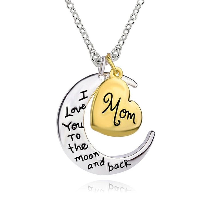 Wholesale moon love letter necklaces JDC-NE-D013 Necklaces 晴雯 Wholesale Jewelry JoyasDeChina Joyas De China