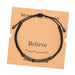 Wholesale Morse Code Black Iron Stone Beaded Braided Bracelet JDC-BT-ZhuJ002 Bracelet 诛积 Wholesale Jewelry JoyasDeChina Joyas De China