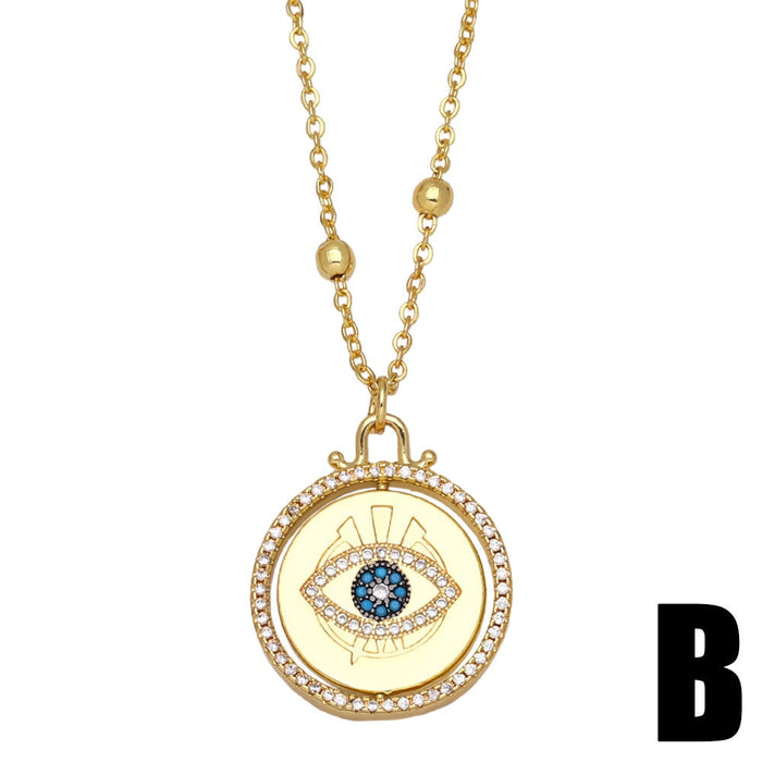 Wholesale Mother's Day Cutout Diamond Heart Necklace JDC-NE-AOS013 Necklaces 翱昇 B Wholesale Jewelry JoyasDeChina Joyas De China