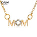 Wholesale mother's day English letter clavicle copper necklaces JDC-NE-D011 Necklaces 晴雯 Wholesale Jewelry JoyasDeChina Joyas De China