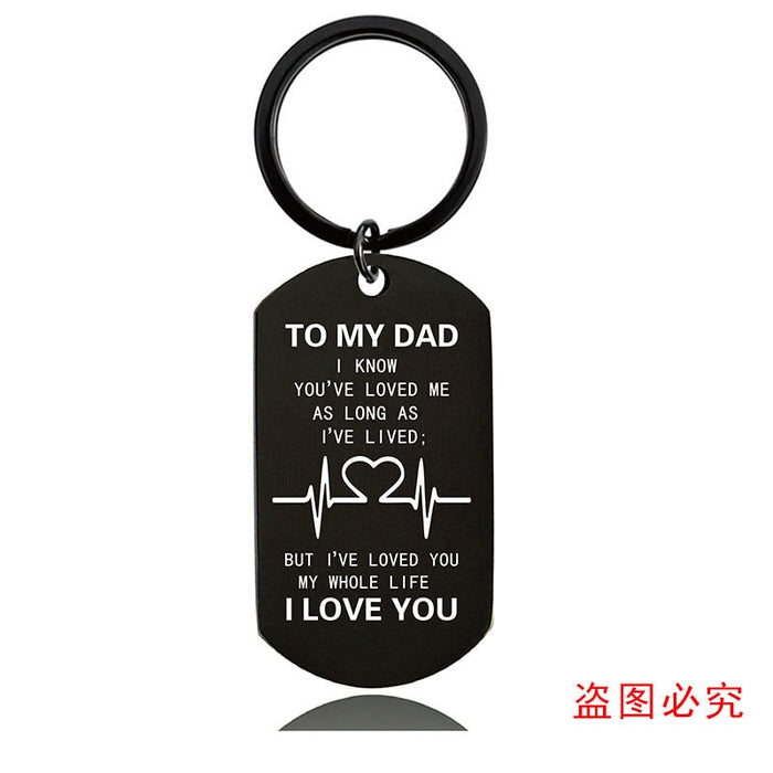 Wholesale Mother's Day Father's Day Metal Keychain JDC-KC-GangGu014 Keychains 钢古 Wholesale Jewelry JoyasDeChina Joyas De China