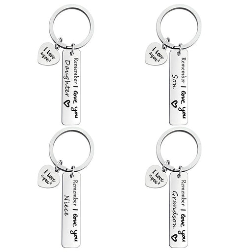 Wholesale Mother's Day Father's Day Polished Metal Gift Keychain JDC-KC-GangGu002 Keychains 钢古 Wholesale Jewelry JoyasDeChina Joyas De China