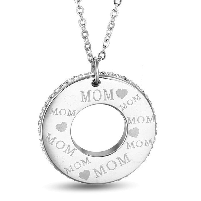 Wholesale mother's Day gift fashion titanium steel necklaces JDC-NE-Kalun001 necklaces 卡龙 KP52448-K Wholesale Jewelry JoyasDeChina Joyas De China