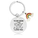 Wholesale Mother's Day Gift Rainbow Electroplated Metal Keychain JDC-KC-GangGu004 Keychains 钢古 Wholesale Jewelry JoyasDeChina Joyas De China