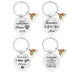 Wholesale Mother's Day Gift Rainbow Electroplated Metal Keychain JDC-KC-GangGu004 Keychains 钢古 Wholesale Jewelry JoyasDeChina Joyas De China