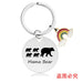 Wholesale Mother's Day Gift Rainbow Electroplated Metal Keychain JDC-KC-GangGu004 Keychains 钢古 Wholesale Jewelry JoyasDeChina Joyas De China