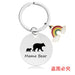Wholesale Mother's Day Gift Rainbow Electroplated Metal Keychain JDC-KC-GangGu004 Keychains 钢古 Wholesale Jewelry JoyasDeChina Joyas De China