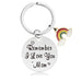 Wholesale Mother's Day Gift Rainbow Electroplated Metal Keychain JDC-KC-GangGu004 Keychains 钢古 Wholesale Jewelry JoyasDeChina Joyas De China