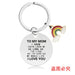 Wholesale Mother's Day Gift Rainbow Electroplated Metal Keychain JDC-KC-GangGu004 Keychains 钢古 CHY004 Wholesale Jewelry JoyasDeChina Joyas De China