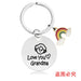 Wholesale Mother's Day Gift Rainbow Electroplated Metal Keychain JDC-KC-GangGu004 Keychains 钢古 CHY005 Wholesale Jewelry JoyasDeChina Joyas De China