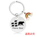 Wholesale Mother's Day Gift Rainbow Electroplated Metal Keychain JDC-KC-GangGu004 Keychains 钢古 CHY017 Wholesale Jewelry JoyasDeChina Joyas De China