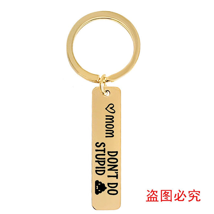 Wholesale Mother's Day Gift Stainless Steel Plating Metal Keychain JDC-KC-GangGu003 Keychains 钢古 Wholesale Jewelry JoyasDeChina Joyas De China