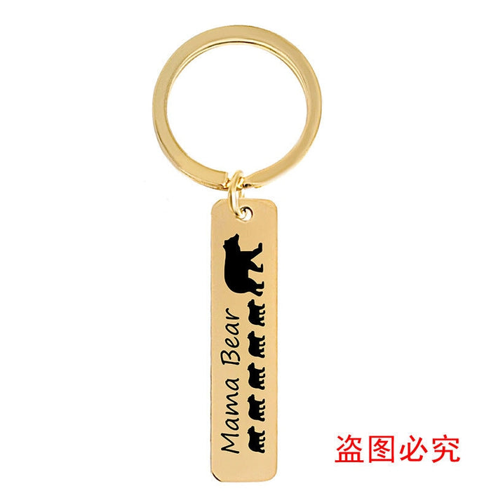 Wholesale Mother's Day Gift Stainless Steel Plating Metal Keychain JDC-KC-GangGu003 Keychains 钢古 Wholesale Jewelry JoyasDeChina Joyas De China