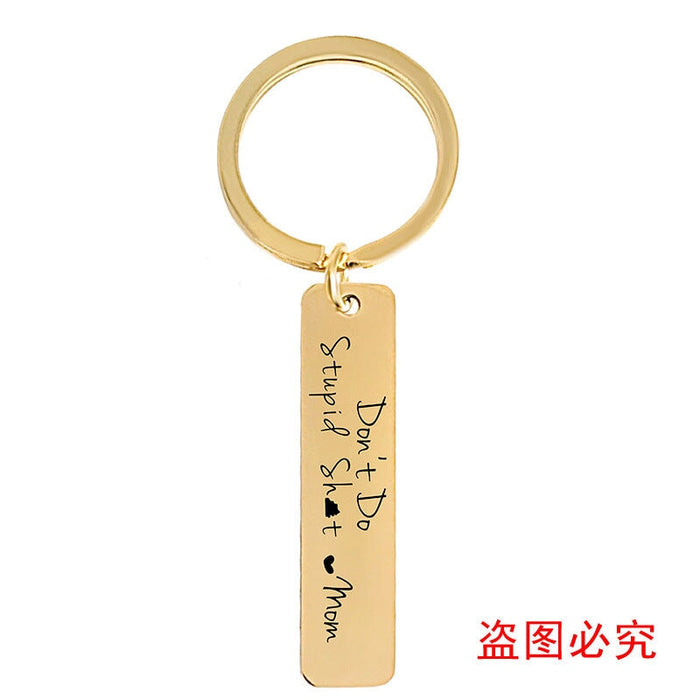 Wholesale Mother's Day Gift Stainless Steel Plating Metal Keychain JDC-KC-GangGu003 Keychains 钢古 Wholesale Jewelry JoyasDeChina Joyas De China