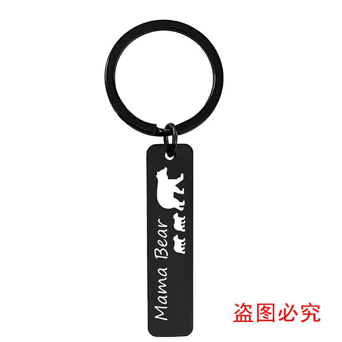 Wholesale Mother's Day Gift Stainless Steel Plating Metal Keychain JDC-KC-GangGu003 Keychains 钢古 Wholesale Jewelry JoyasDeChina Joyas De China