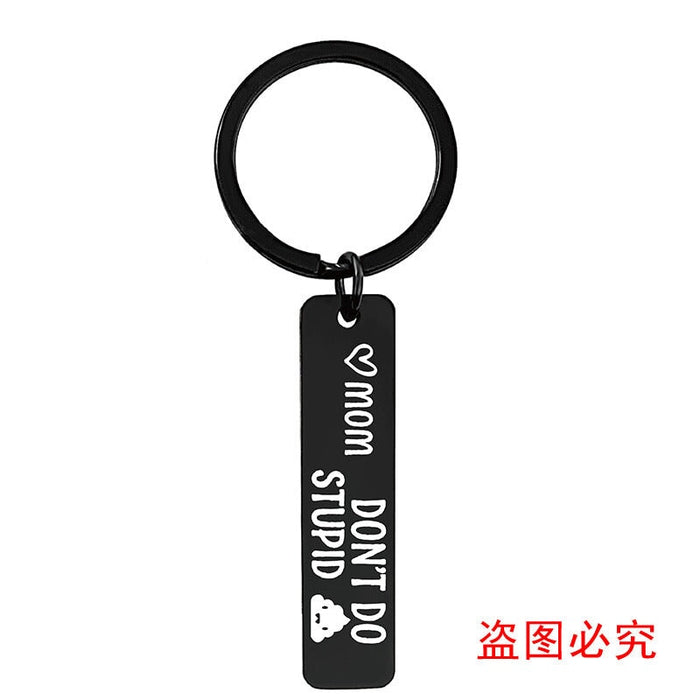 Wholesale Mother's Day Gift Stainless Steel Plating Metal Keychain JDC-KC-GangGu003 Keychains 钢古 Wholesale Jewelry JoyasDeChina Joyas De China
