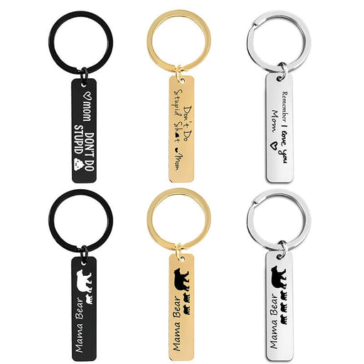 Wholesale Mother's Day Gift Stainless Steel Plating Metal Keychain JDC-KC-GangGu003 Keychains 钢古 Wholesale Jewelry JoyasDeChina Joyas De China
