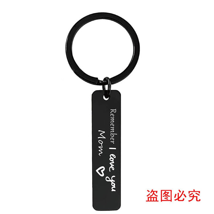 Wholesale Mother's Day Gift Stainless Steel Plating Metal Keychain JDC-KC-GangGu003 Keychains 钢古 Wholesale Jewelry JoyasDeChina Joyas De China